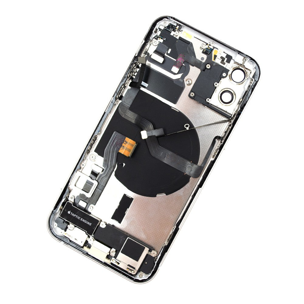 Rear Housing with Full Set Parts for iPhone 12-White (Purple) Rear Housing with Full Set Parts for iPhone 12-White (Purple)